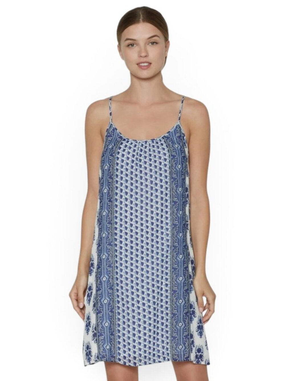 Soft Joie Jorell B Dress Porcelain Atlantic Blue Floral Sundress Mini New NWT XS